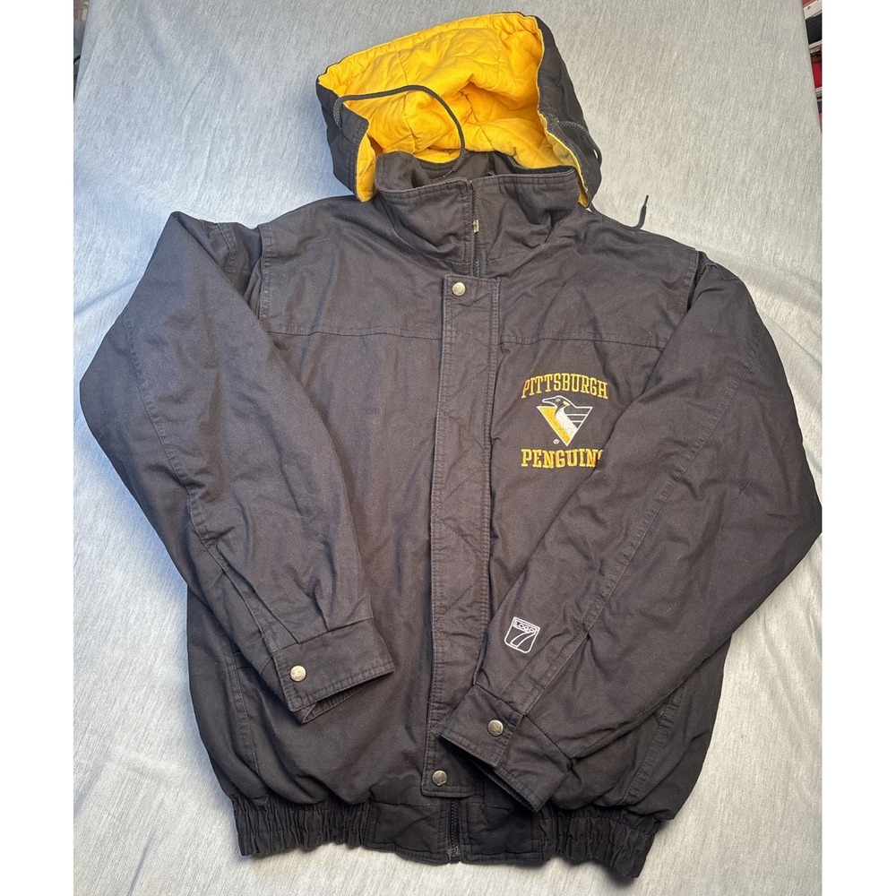 Vintage Pittsburgh Penguins 1990s  Jacket Logo 7 Men's Medium Vtg 90s